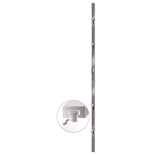 Ytterdörr vit 98x208 cm PVC