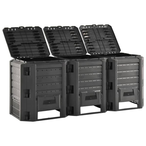 Kompostlåda svart 1200 L