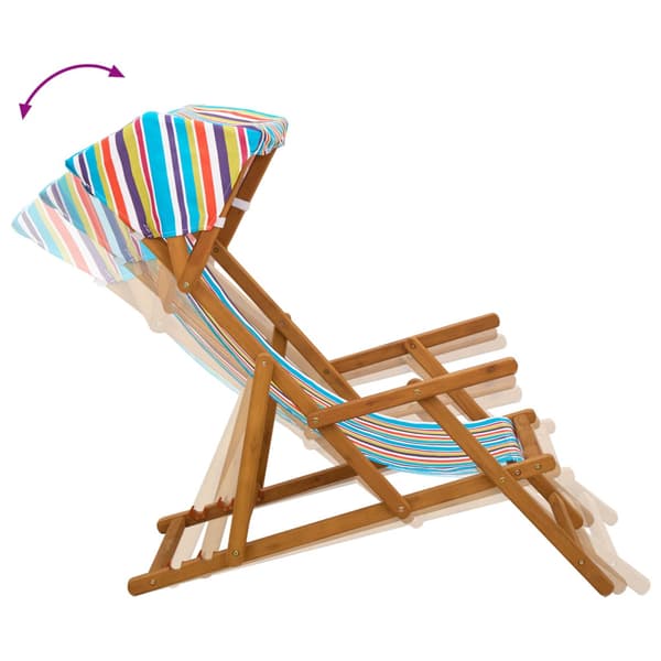 Deck Chair 4 pcs 3 Position Massiv Eukalyptus Trä