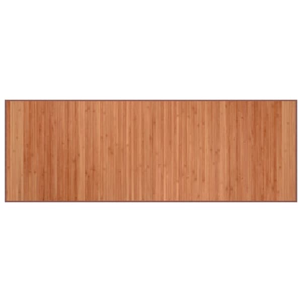 Matta rektangulär brun 70x200 cm bambu