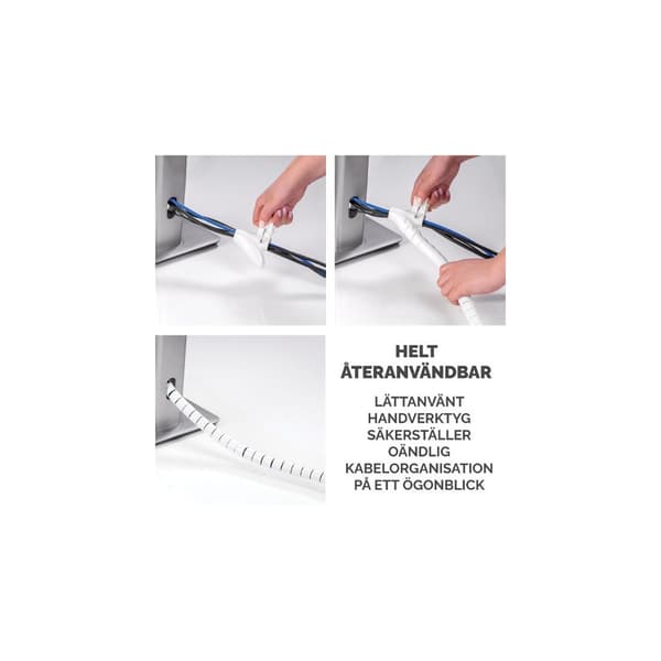 Kabelsamlare FELLOWES CableZip vit