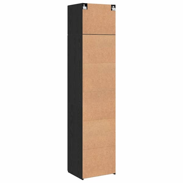 Sideboard 3 pcs Svart Ek