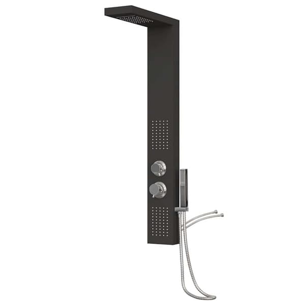 Duschpanelsystem aluminium svart