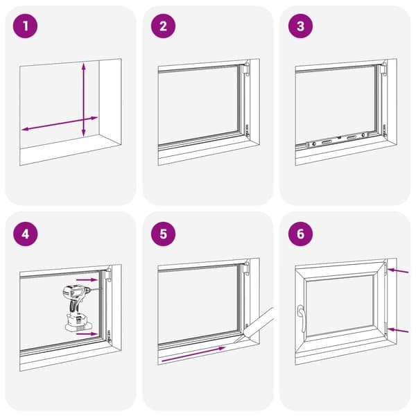 Källarfönster RISOR 70 x 50 cm PVC och glas