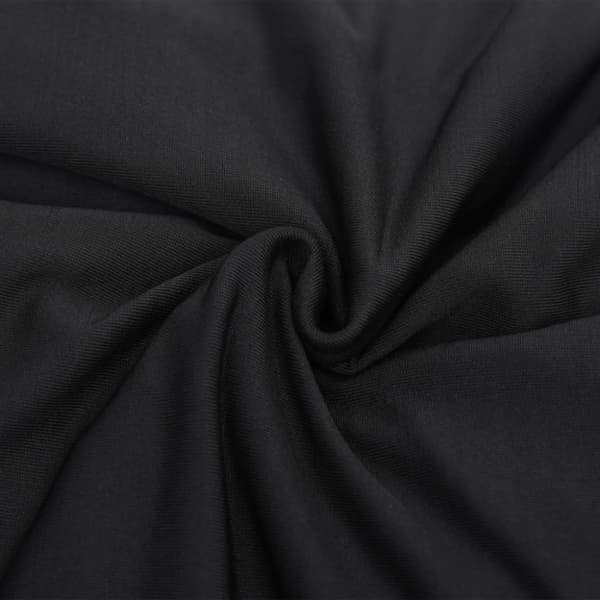 Sofföverdrag med stretch svart polyesterjersey