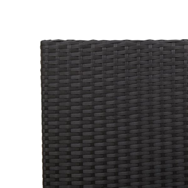 Trädgårds stapelbara stolar 2 pcs Svart och Brunt