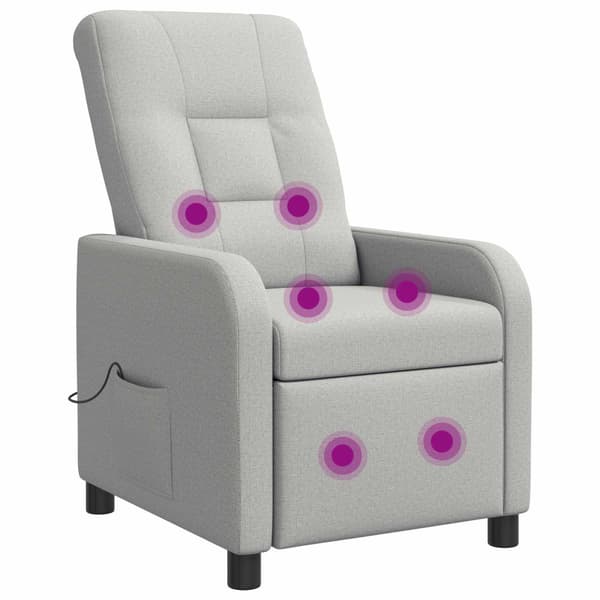 Massagefåtölj Moln Grå Tyg