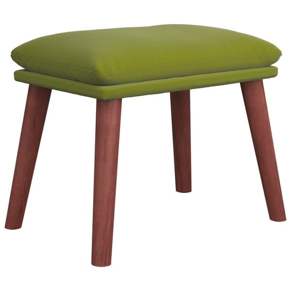 Fotpall ljusgrön 45x29,5x35 cm sammet
