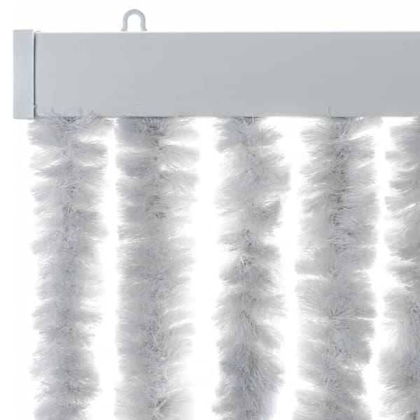 Insektsgardin grå 100x230 cm chenille