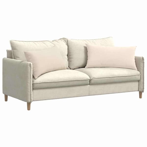 Sofakuddar 2 pcs Beige 80 x 40 cm tyg