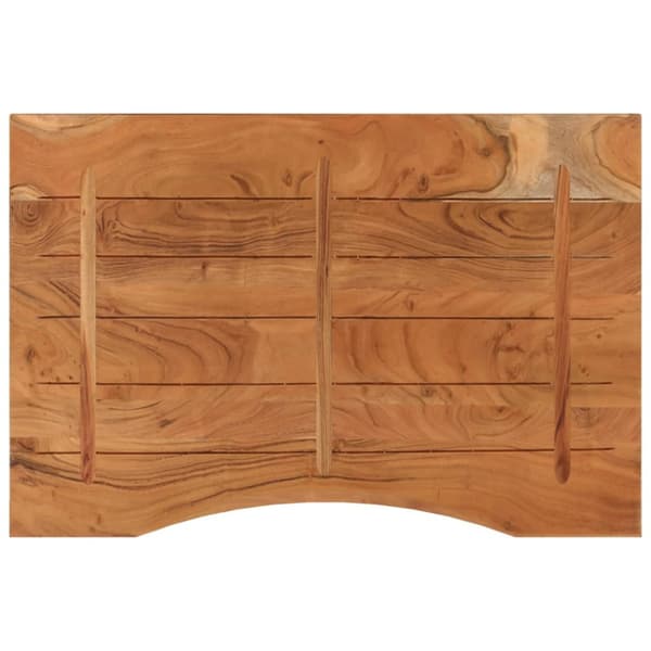 Bordsskiva 100x60x2,5 cm rektangulär massiv akacia