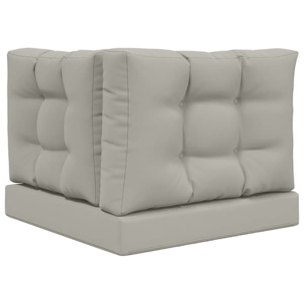 Utomhus Soffa Kudde 3 pcs Grå Polyester