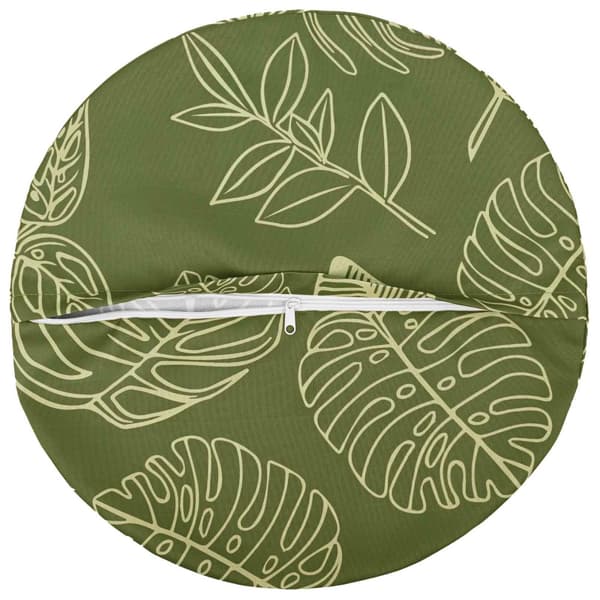 Kuddöverdrag 6 st HEERLEN Bladdesign Ø 60 cm Polyester