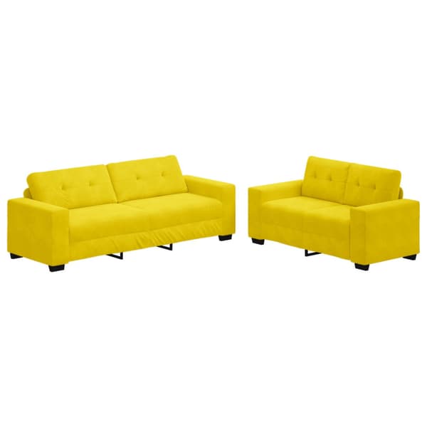 Soffa 2 st Gul Sammet