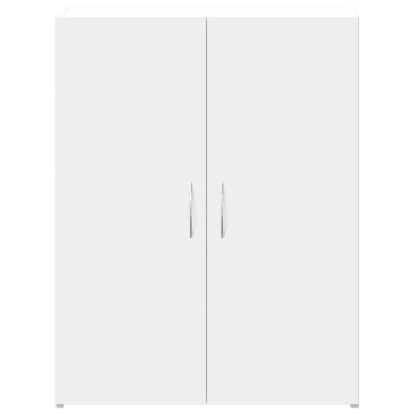 Dokumentskåp vit 60x32x77,5 cm konstruerat trä
