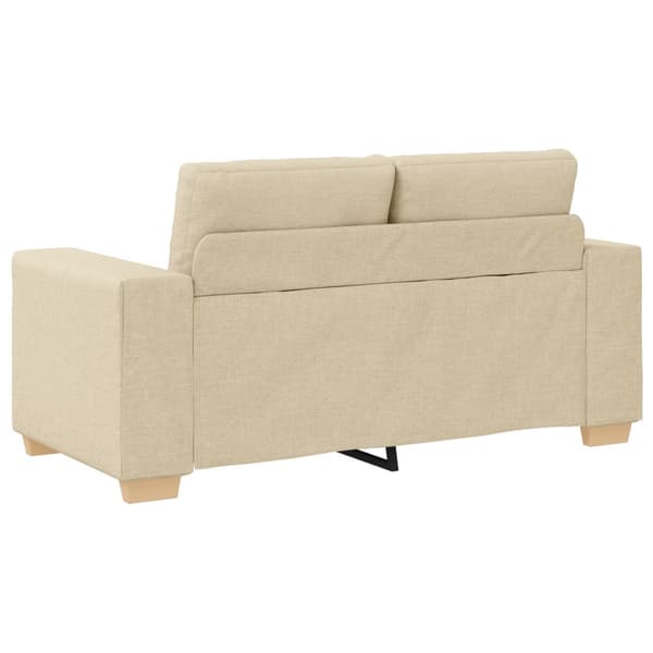 Tvåsitssoffa Kräm 160 cm tyg