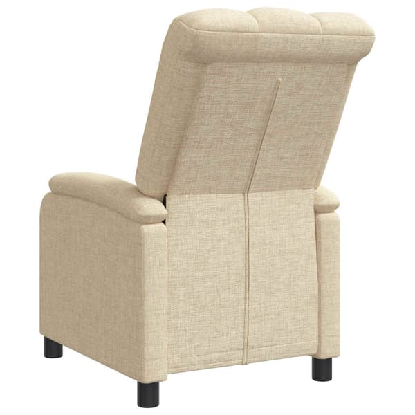 Recliner Gräddvit Tyg