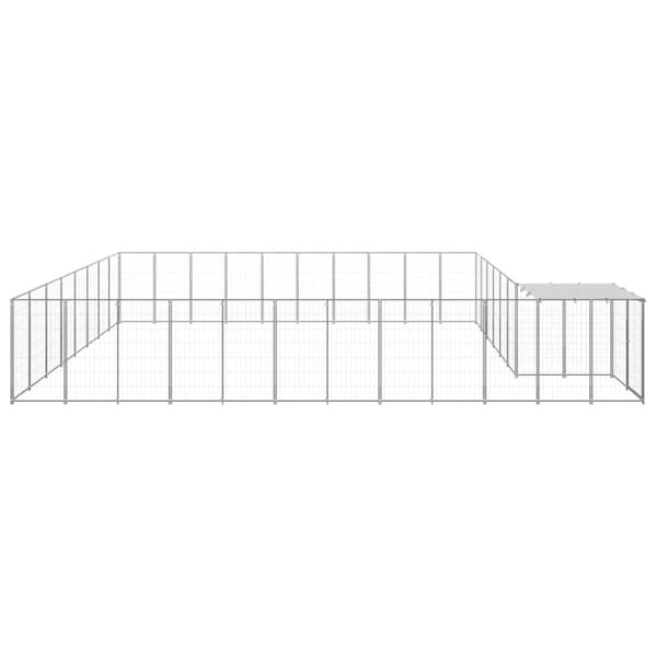Hundgård silver 25,41 m² stål