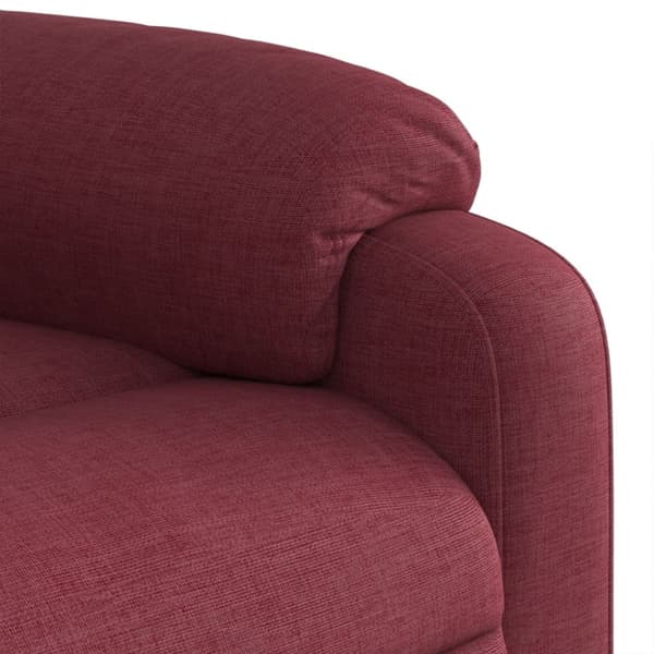 Massagefåtölj vinröd tyg