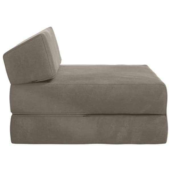 Fällbar Soffbed Ljusgrå 60 x 70 x 41 cm Tyg