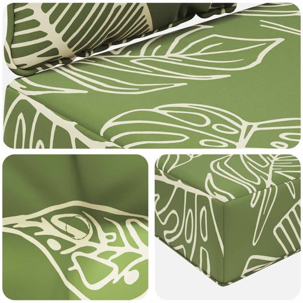 Utomhus Soffa Kudde 2 pcs Bladdesign Polyester