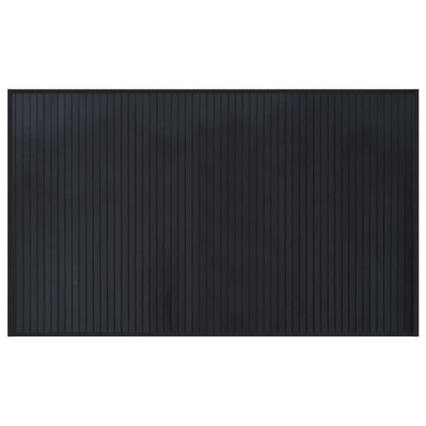 Matta rektangulär svart 60x100 cm bambu