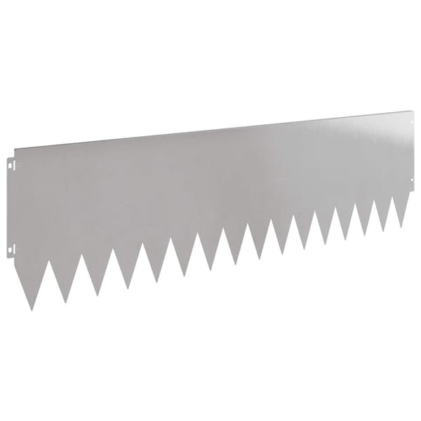 Kant för gräsmatta 20 pcs 103 x 30 cm Stål Silver