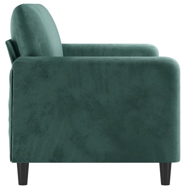 Soffa 2-sits mörkgrön 140 cm sammet