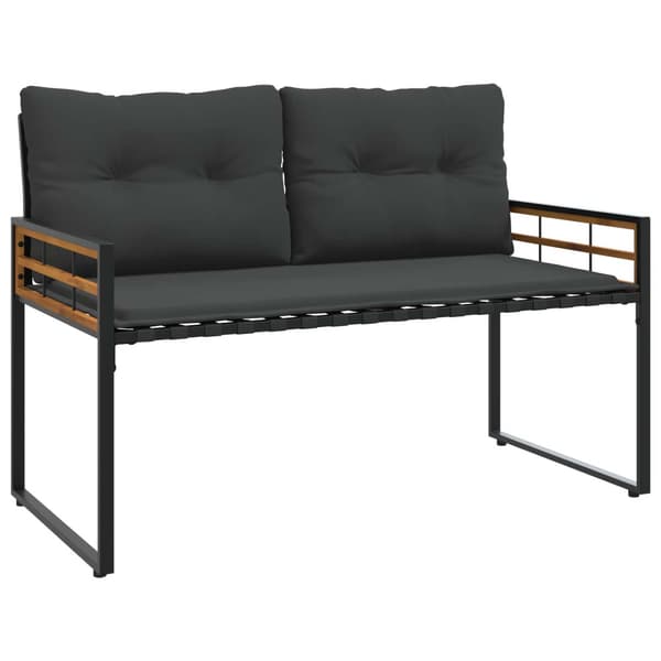 Utemöbelset med kudde 4 pcs Dim grå