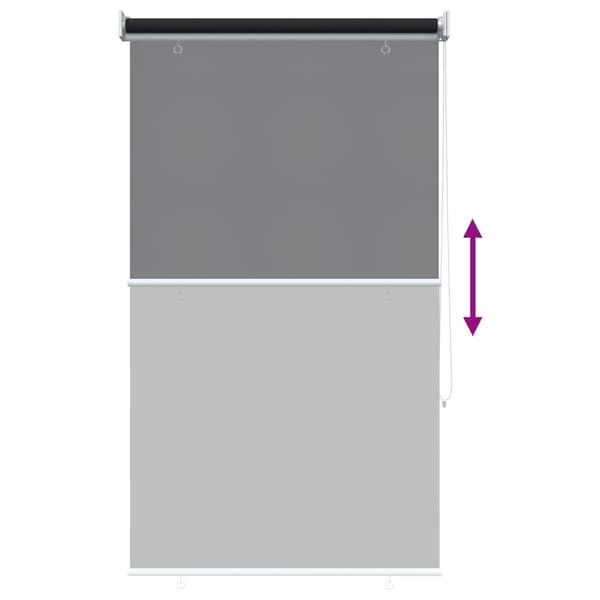 Rullgardin UV-skydd Antracit 80 x 230 cm Polyester