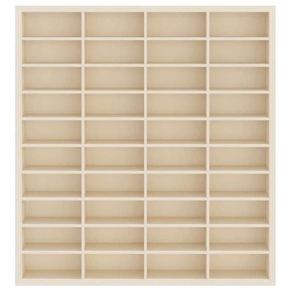 Väggdisplay Väggmonterat Beige 40 x 4,5 x 43 cm Konstruerat trä