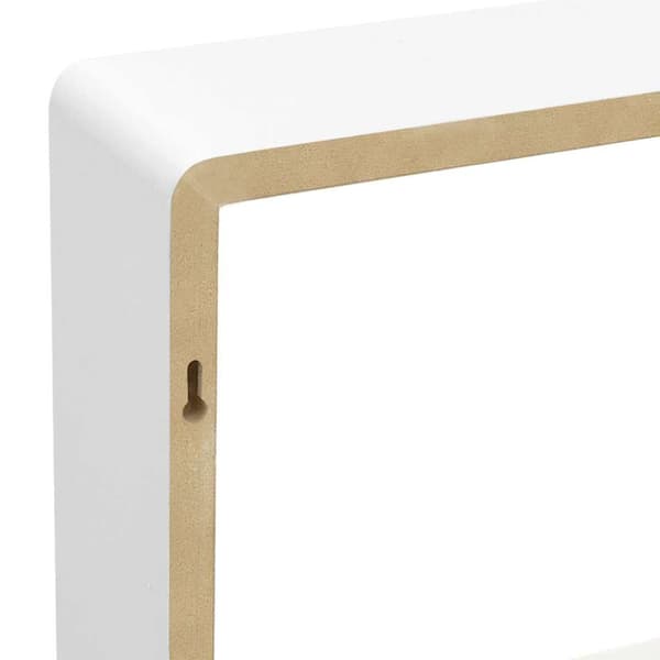 Vägghyllor kub 3 st vit MDF