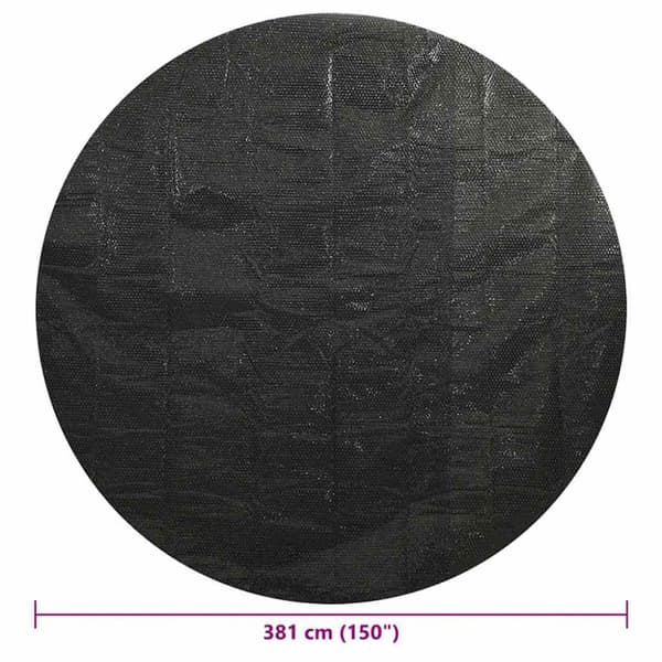 Poolskydd svart 381 cm PE