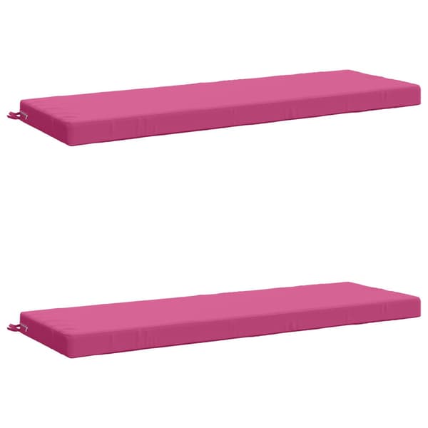 2-delade Bänk Kuddar SOEST 2 st 100% Polyester Rosa