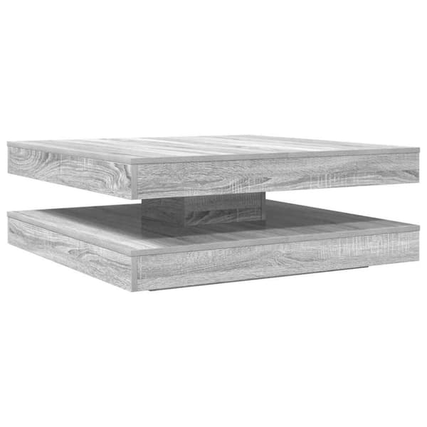 Soffbord 360 grader vridbart grå sonoma 90x90x34,5 cm