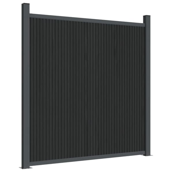Staketpanel grå 1564x186 cm WPC