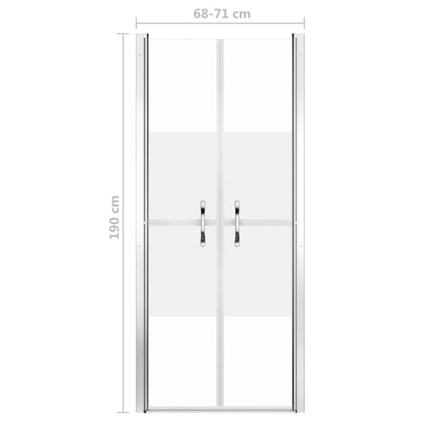 Duschdörr halvfrostad ESG 71x190 cm