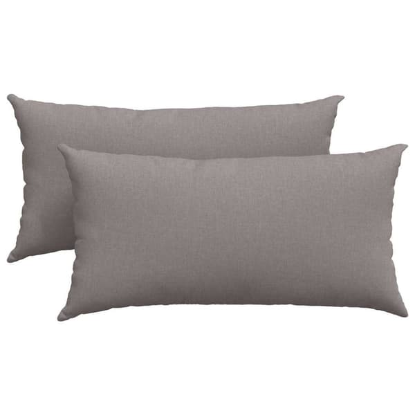 Sofakuddar 2 pcs Taupe 80 x 40 cm tyg