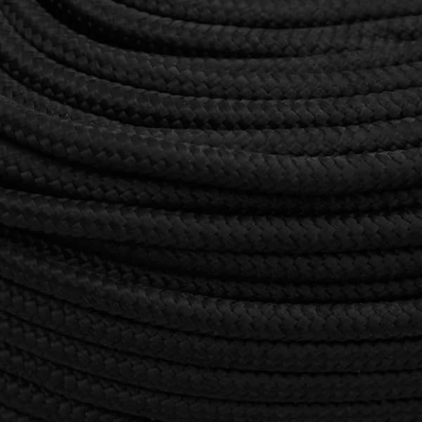 Rep svart 8 mm 250 m polyester