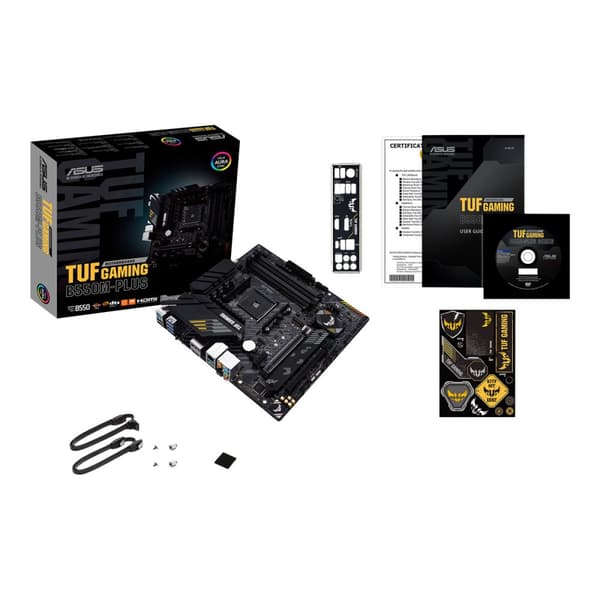 ASUS TUF GAMING B550M-PLUS - moderkort - micro ATX - Socket AM4 - AMD B550