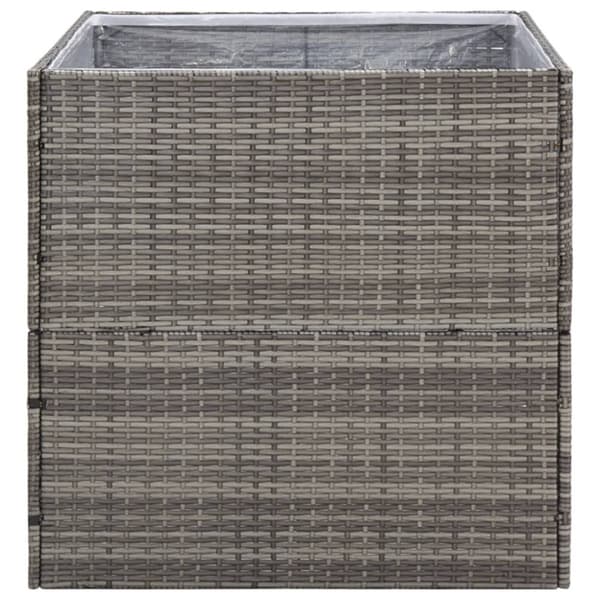 Odlingslåda grå 80x80x80 cm konstrotting