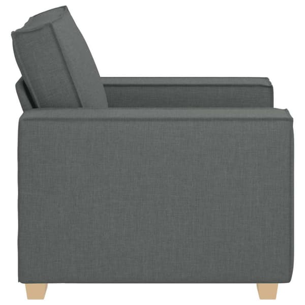 Soffa mörkgrå 100x78x84 cm tyg