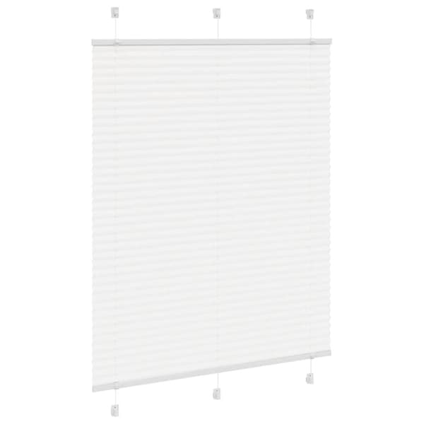 Plisserad persienn vit 105x150 cm tyg bredd 104,4cm polyester