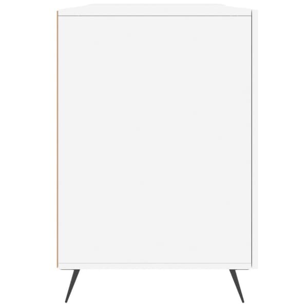Skrivbord vit 140x50x75 cm konstruerat trä