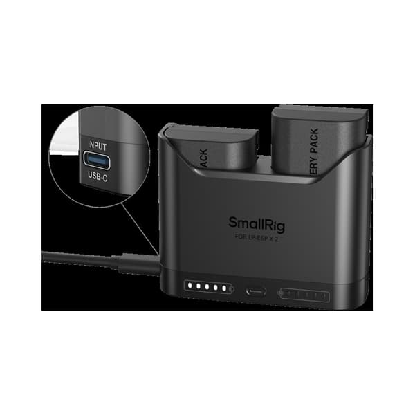 SmallRig 5485 Turbo Charging Kit for LP-E6P Camera Batteries
