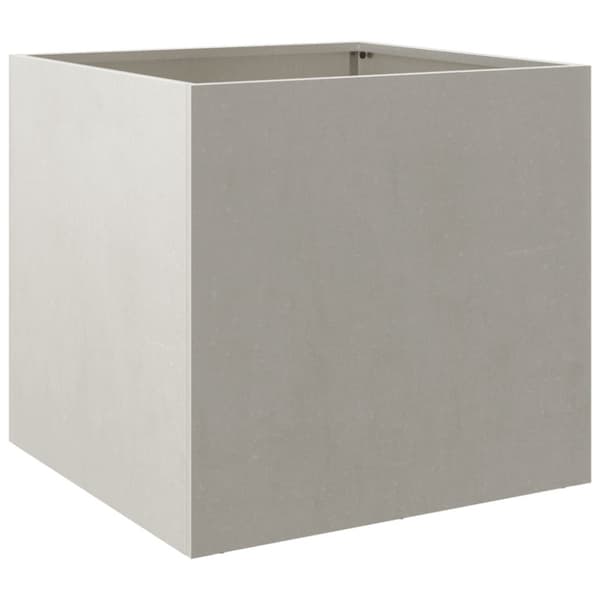 Odlingslåda silver 42x40x39 cm rostfritt stål