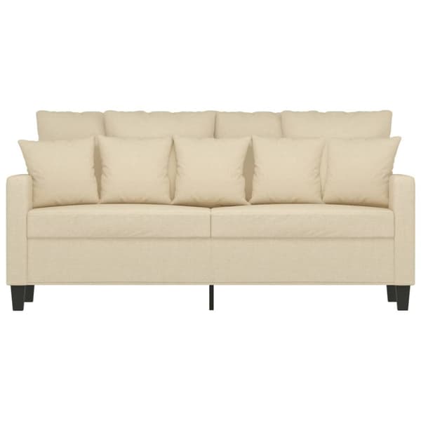 2-sitssoffa gräddvit 140 cm tyg