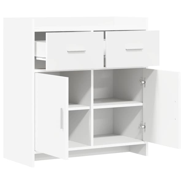 Sideboard Vit 75 x 36 x 80 cm Konstruerat trä