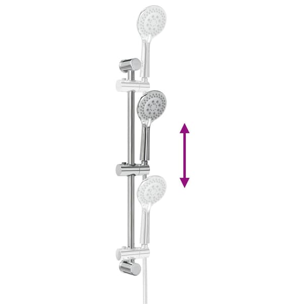 Duschsystemset Krom 71 cm Rostfritt stål