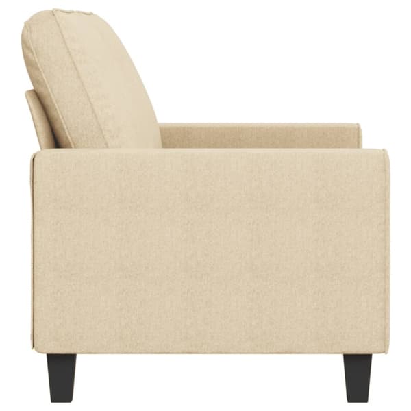 2-sitssoffa gräddvit 140 cm tyg